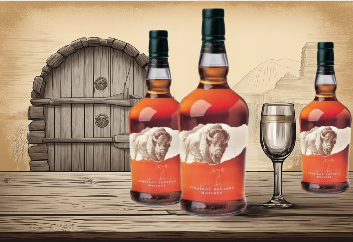 3 bottles that are different sizes of buffalo trace whiskey